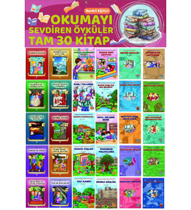 3.ve 4.Sınıflar İçin Renkli Eğitici Okumayı Sevdiren Hikayeler (30 Kitap)