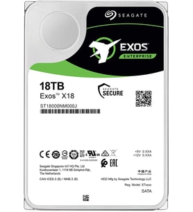 SEAGATE 3.5" 18TB EXOS ST18000NM000J 256MB 7200RPM SATA-3 Enterprise Güvenlik ve Nas Diski
