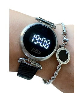 Daniel Klein Time Dokunmatik Ekran Unisex Kol Saati ve Çelik Bileklik Seti