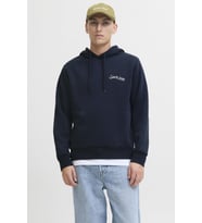 Erkek Jack & Jones JJYUKI Front Sweat Hood – Kapüşonlu, Yumuşak Kumaş, Rahat Kesim, Günlük Kullanıma Uygun Sweatshirt (Lacivert)