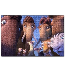 Cakapuzzle Buz Devri Tüm Karakterler 120 Parça Puzzle Yapboz MDF (Ahşap)