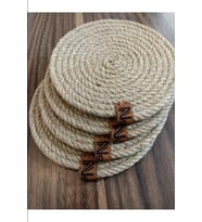 6 Lı Hasır Bardak Altlığı 12 Cm Çay, Fincan, Kupa, Mum Altlığı El Yapımı