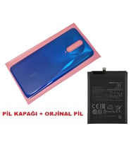 Tkgz Xiaomi Redmi K30 Arka Kapak Pil Kapağı + PİL (CAM) MAVİ