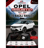 Opel Crossland X ALT 2017 - 2026 Araca Özel 3D Bagaj Havuzu