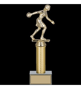 ODAK KUPA - Figürlü Kupalar - Bowling Kadın Figürlü Kupalar FG-007 A - 29 cm