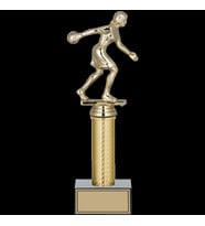 ODAK KUPA - Figürlü Kupalar - Bowling Kadın Figürlü Kupalar FG-007 A - 29 cm