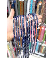 Sodalit Taşı Sodalit Dikdörtgen Kesim Parlak Mavi 4x13mm Doğal Taş Dizi [AA]