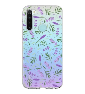 PrintiFy Xiaomi Redmi Note 8 ile Uyumlu 1mm Slim Fit Water Color 3 Baskılı Şeffaf  Kılıf