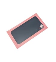 Tkgz İPhone XR Arka Pil Kapak Kamera Lensli (Yazılı Cam) - KIRMIZI