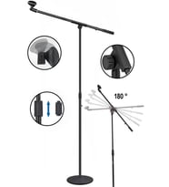 Lastvoice BMS-02 Hareketli Kol Döküm Tabanlı Boy Mikrofon Standı Sehpası