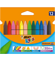 Bic Kids Plastidecor 12'li JUMBO Üçgen Mum Pastel Boya /