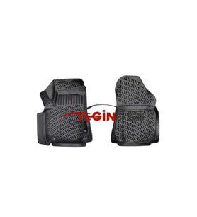 Peugeot Partner Tepe PANELVAN (2 Parça) 3D Havuzlu Paspas 2012 Siyah
