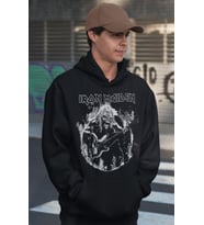 Iron Maiden Rock Metal Baskılı Unisex Oversize Müzik Grubu Hoodie