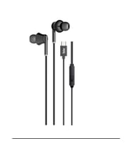 BIX HF01C-BK Type-C Siyah 14MM EXTRA BASS KULAKİÇİ Mikrofonlu Kulaklık