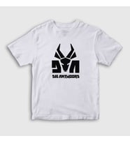 Presmono Unisex Çocuk Beyaz Logo Die Antwoord T-Shirt 453898tt (Beyaz)