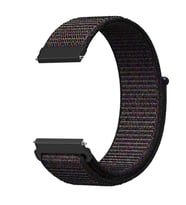 Samsung Galaxy Watch 42mm (20mm) Uyumlu Kordon Hasır Örgü Cırt Cırtlı Terletmeyen Zore KRD-03 Kumaş Kayış
