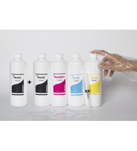 TECPRİNT Epson L810    500 ML Cmyk Muadil Mürekkep Seti+ 500 ML Siyah Mürekkep +Enjektör+Eldiven.