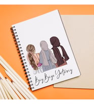 Kız Arkadaş Tesettürlü - Açık ( Biz Bize Yeteriz ) Tasarımlı Defter