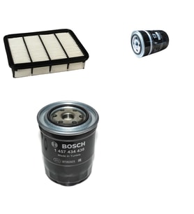 Bosch Filtre Bakım Seti Ford Ranger 2.5 TDCI Dizel 2000-2005 Hava + Yağ f. + Yakıt Filtre Bosch