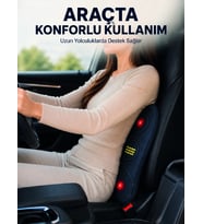 Ev Ofis Ve Araç İçin Isıtmalı Titreşimli Bel Masaj Yastığı