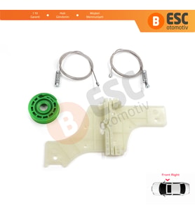 Peugeot 508 MK1 W23 8D 8E 2010-2018 4/5 Kapı 9222GV İçin Elektrikli Ön Sağ Cam Kriko Tamir Seti