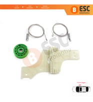 Peugeot 508 MK1 W23 8D 8E 2010-2018 4/5 Kapı 9222GV İçin Elektrikli Ön Sağ Cam Kriko Tamir Seti