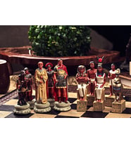 Roma - Mısır Satranç Takımı (Şah 11 cm) – Kleopatra ve Roma’nın Destansı Mücadelesi (Sadece Figür)