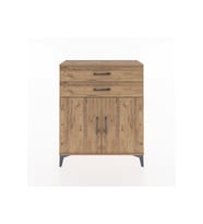 Arges Şifonyer 2 Raflı 2 Çekmeceli 2 Kapaklı 88x30x106 Çam-Çam