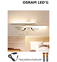 Modern tasarımlı, şarjlı led lamba, çok amaçlı, şık ve kullanışlı.