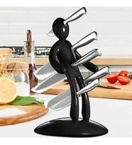 SN-29170 Siyah Çok Amaçlı Mutfak Tezgah Üstü Bıçak Tutucu Stand Organizer