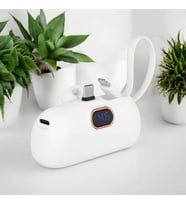 Kişiye Özel Dijital Powerbank 5000 Mah (Sarı)
