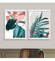 Yapışkanlı Sök Tak Beyaz Çerçeve 30x40cm - 2'li paket +resim baskısı