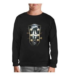 Gitar - Gibson 2 Siyah Çocuk Sweatshirt