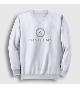 Presmono Unisex Beyaz A Anathema Sweatshirt 9307tt (Beyaz)