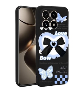 Coverzone Xiaomi M?15T Pro ?le Uyumlu Y�ksek Kalite �zel Tasar?m Kadife ?� Y�zey Silikon Lansman Telefon K?l?f? Bow