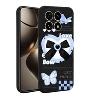 Coverzone Xiaomi M?15T Pro ?le Uyumlu Y�ksek Kalite �zel Tasar?m Kadife ?� Y�zey Silikon Lansman Telefon K?l?f? Bow