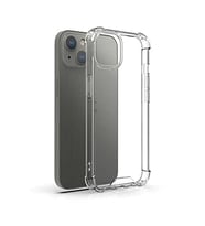 Coverzone iPhone 13 ile uyumlu K?l?f Z-Nitro Anti Shock Silikon Kapak Kamera Korumal? Anti?ok Airbag K�?e Korumal? Silikon ?effaf K?l?f