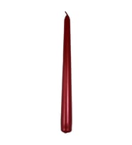 Candle Şamdan Mum Konik 2,5x25cm Metalik Kırmızı %100 Kaliteli Pamuk Fitil 1 adet  66575