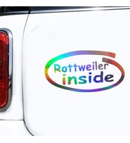 Rottweiler İçinde Sticker Arabada Yapıştırma 1