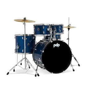 PDP Drums centerstage 20 Inch 5-Parça Akustik Davul Seti (Royal Blue Sparkle)