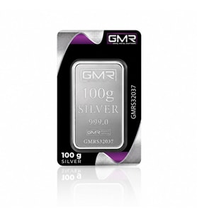 AgaKulche 100 Gram 999.0 Ayar GMR Külçe Gümüş