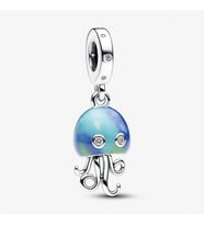 Nur Silver Renk Değiştiren Denizanası Sallantılı Gümüş Charm NUR-CM00409