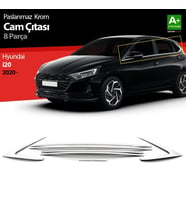 Hyundai İ20 Uyumlu Krom Cam Çıtası 8 Parça. 2020 Üzeri