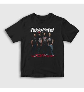 Presmono Unisex Çocuk Siyah Band Tokio Hotel T-Shirt 445168tt