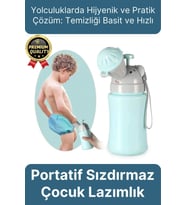 Çok Amaçlı Portatif Pratik Sızdırmaz Araba Yolculuk Çocuk Kız Erkek Pisuarı Lazımlık Küçük Tuvalet