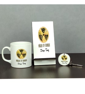 Nükleer Tıp Teknikeri Üçlü Set (Kupa + Telefon Standı + Anahtarlık) 003