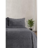 Merinos Modern Line 3 Parça Battaniye Seti 220 x 240 (Antrasit)
