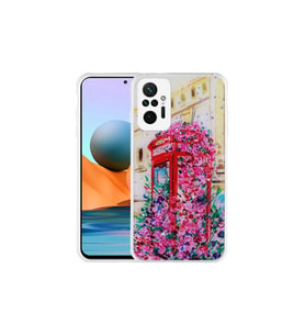 Xiaomi Redmi Note 10 Pro Uyumlu Kılıf Simli Desenli Kamera Korumalı Parlak Zore Popy Kapak