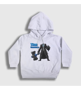 Presmono Unisex Çocuk Beyaz Titan Cameraman Skibidi Toilet Kapüşonlu Sweatshirt 482487tt (Beyaz)