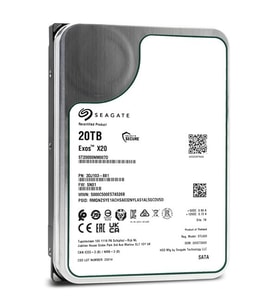 SEAGATE 20TB EXOS X20 ST20000NM007D 256MB 7200RPM SATA-3 NAS VE GÜVENLİK DİSKİ